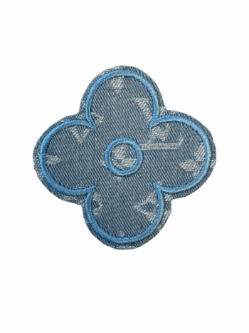 Lv flower pattern iron on embroidery patches