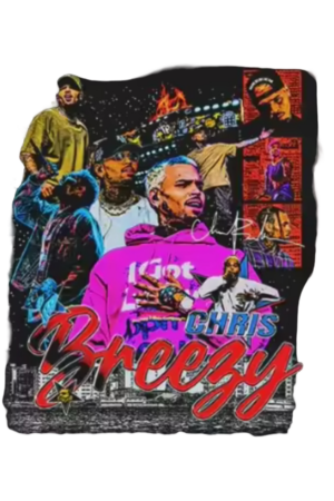Collage Chris Brown heat transfers