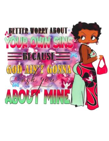 Betty melanin iron on heat transfers