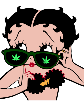 Betty marijuana DTF iron on heat transfers