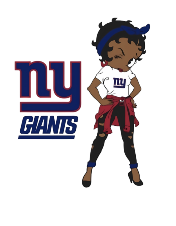 Giants Betty melanin girl sports heat transfers