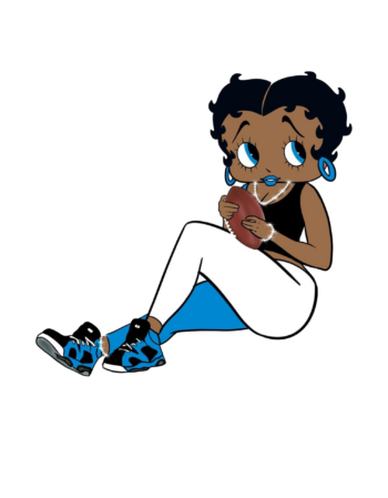 Fashion white melanin girl iron heat transfers