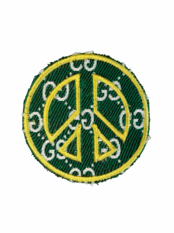 Green G peace pattern iron on embroidery patches