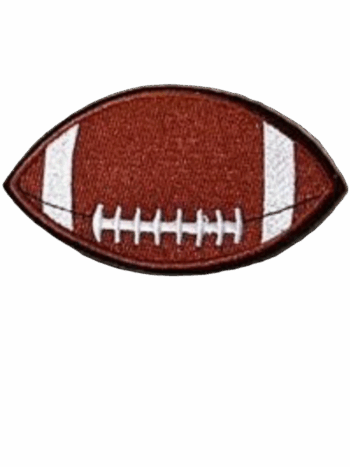 Football iron on patch