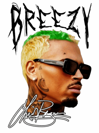 Breezy Chris Brown heat transfers