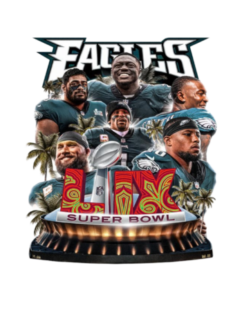 Eagles sports heat transfers