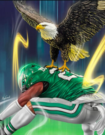 Eagles sports heat transfers 68