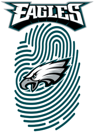 Eagles sports heat transfers