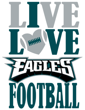 Eagles sports heat transfers