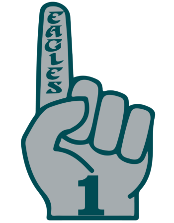 Eagles sports heat transfers