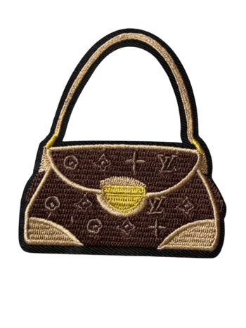 Brown bag iron on patches