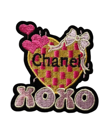Xoxo iron on patch