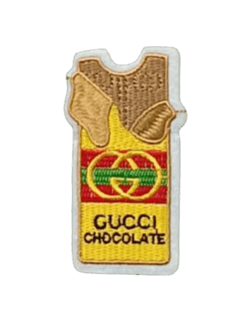 Chocolate embroidery patches