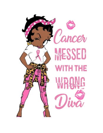 Betty pink cancer iron on heat transfer