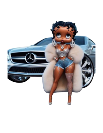 Betty fashion melanin  iron on heat transfers