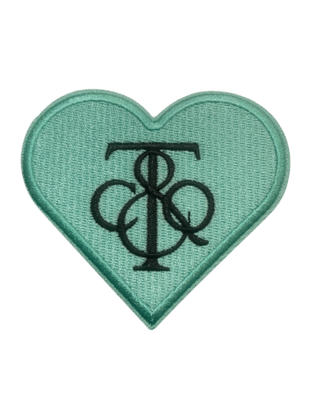 Heart Tif iron on embroidery patches