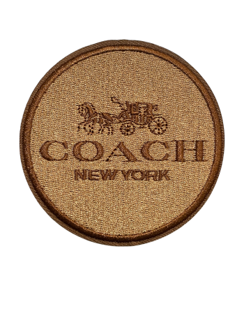 C Round iron on embroidery patches