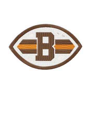 Cleveland Browns logo NFL embroidery design