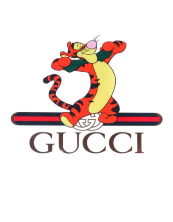 Cartoon blow iron on heat transfer