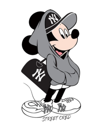 Cartoon gray NY iron on Heat transfers