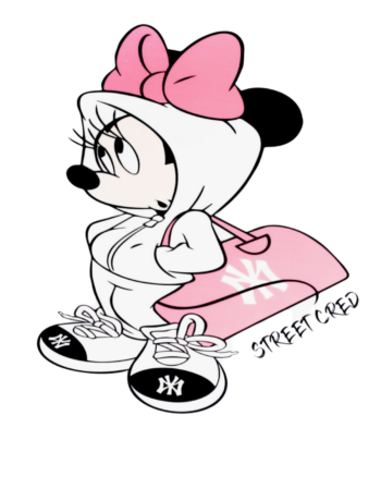 Cartoon Pink NY iron on Heat transfers