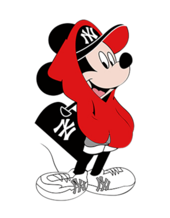 Mouse cartoon iron on heat transfers