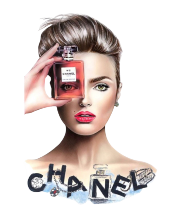 Lady Perfume C iron on heat transfers