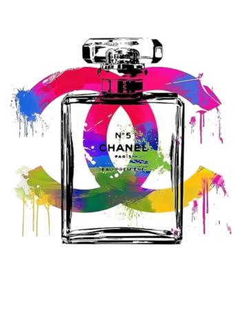 Paint stroke iron on heat transfers