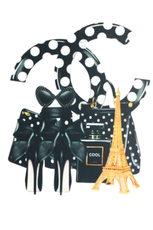 Black bow drip Iron On heat transfer