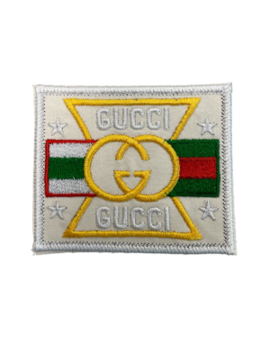 Star letter iron on embroidery patches