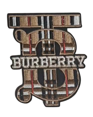 B letter iron on patches