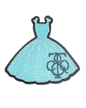Tiff dress iron on patches