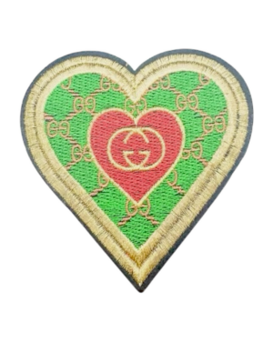 G heart iron on patches