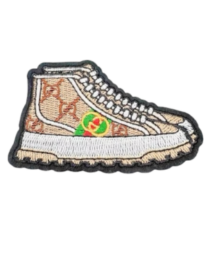 Shoe iron on embroidery patche