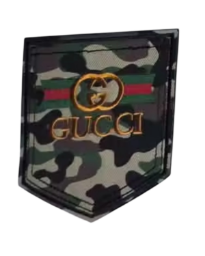 G camo logo iron on patches