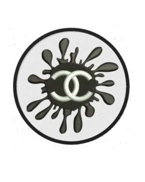 Splatter C iron on patch